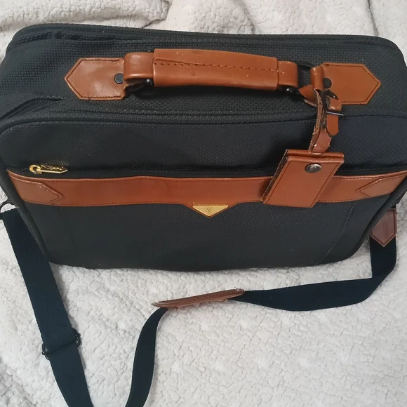 Yves Saint Laurent Black and Brown Briefcase - Picture 2 of 6